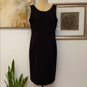 Kasper Sz 8 Black Sleeveless Sheath NWOT